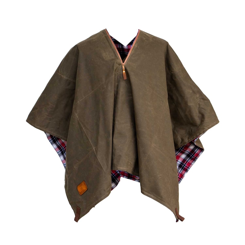 Poncho Men Waterproof Poncho Canvas Poncho The Drifter Etsy