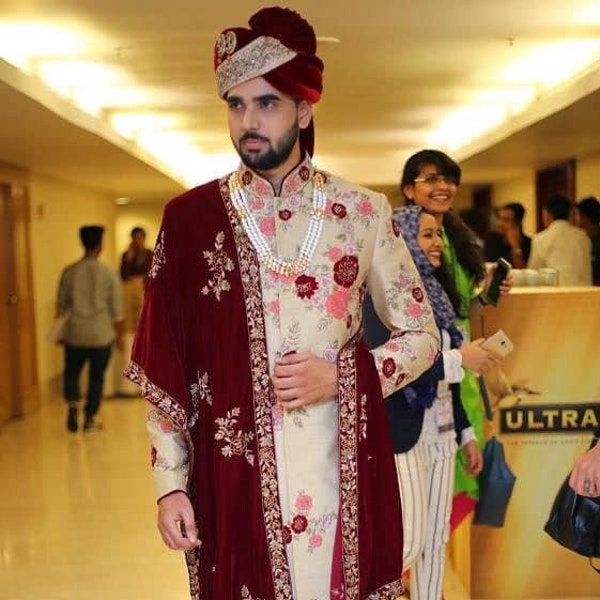 Indian Turban / Pagdi / Headwrap and Stole  for the Groom