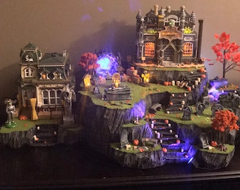 Halloween Village Display