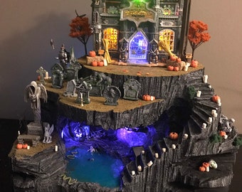 Halloween Village Display Cave