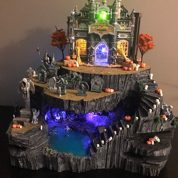 Halloween Village Display Cave