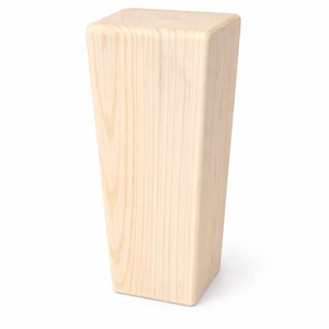 9" Tall Handmade Sanded Wood Block: Craft Supply, DIY Decor (3.5x3.5x9")