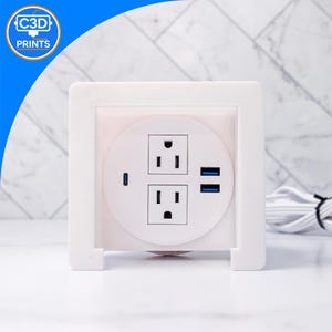 Plug Hub: compatible with Lovesac Modular Sofa USB and Outlet Connector