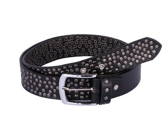 90s Black Italian Leather Hidden Buckle Belt 1990s Size M L  display picture 1