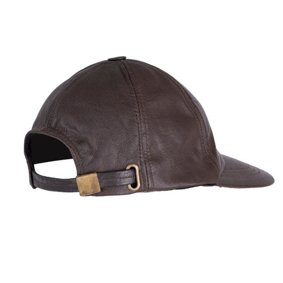 Leather baseball cap sale