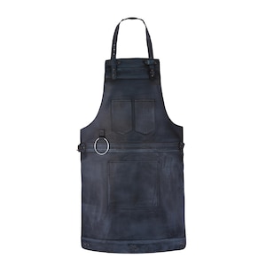 Monogramm Leder Kochschürze, Maßgeschneiderte Lederschürze, Leder Herren Schürze, Grillschürze Aus Leder, Küchenschürze Aus Leder