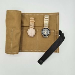 Cinturino per orologio e custodia per orologio in tela, Accessori da viaggio, Cinturino per orologio a sacchetto, Custodia per orologi, Regalo