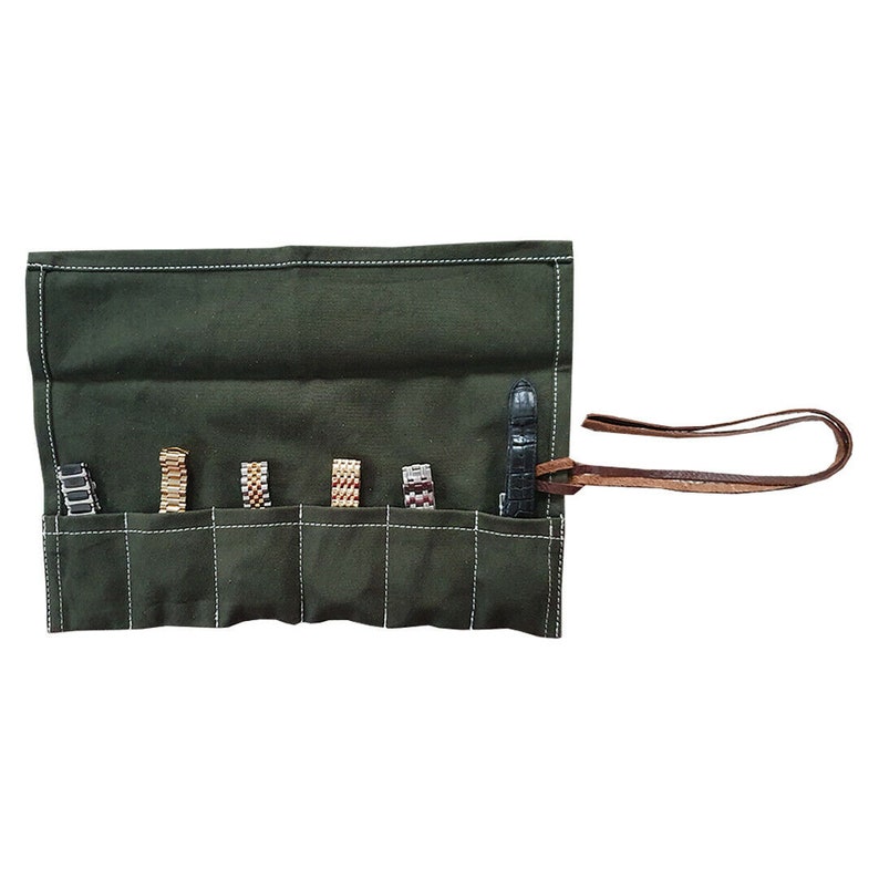 Canvas Travel Watch Roll Canvas Storage Watch Roll Watch Etsy UK