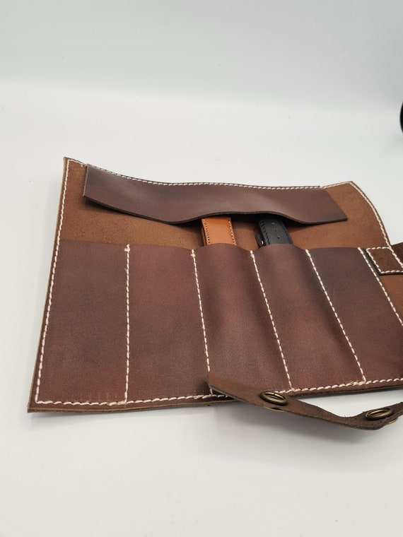 Leather 5 watch strap case Travel accessories 5 Pouch watch Etsy