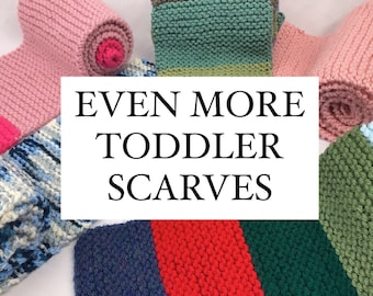 EVEN MORE Toddler Scarves in Rib Stich / handmade / washable