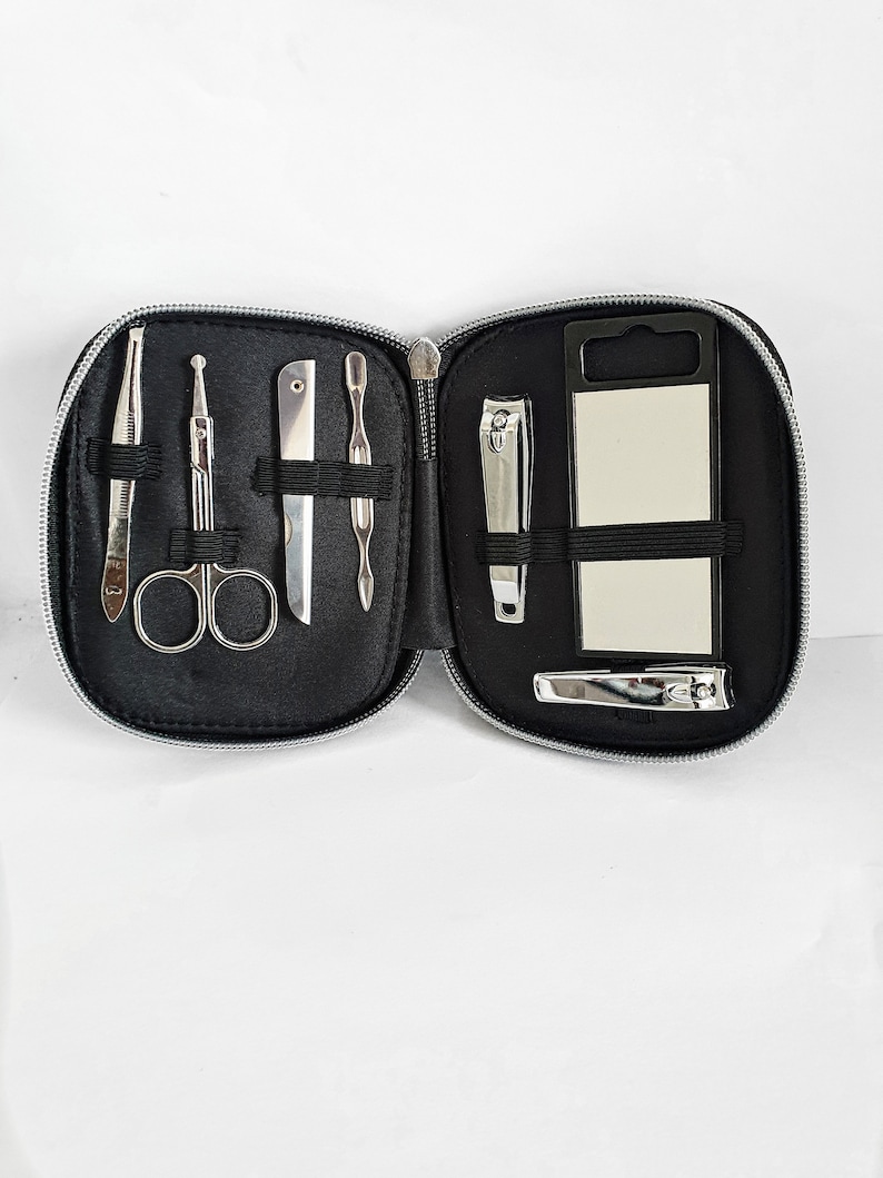 7piece Manicure Nail Set Travel Nail Kit Manicure Set Etsy