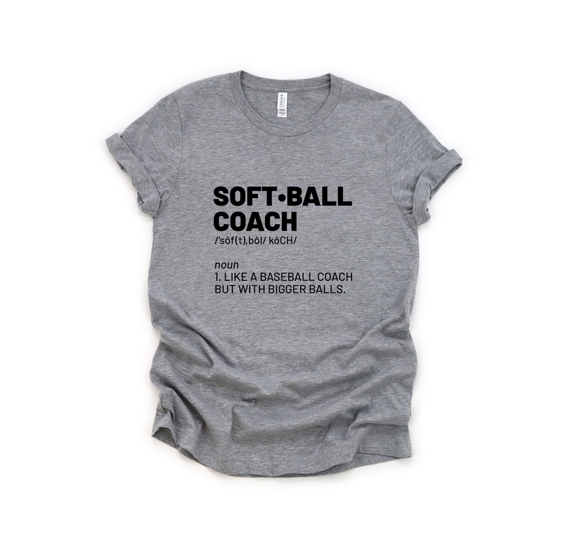 Funny Softball Coach Men Tshirt Softball Dad Gift Softball Etsy