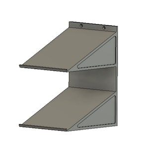 Custom NASCAR Diecast Display Rack - 4-Car Perpendicular Wall Shelf for 1:24 Scale Models