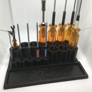 RC Car Tool Organizer: 3D Printed MIP Rack for Radio Control Racing Equipment Storage