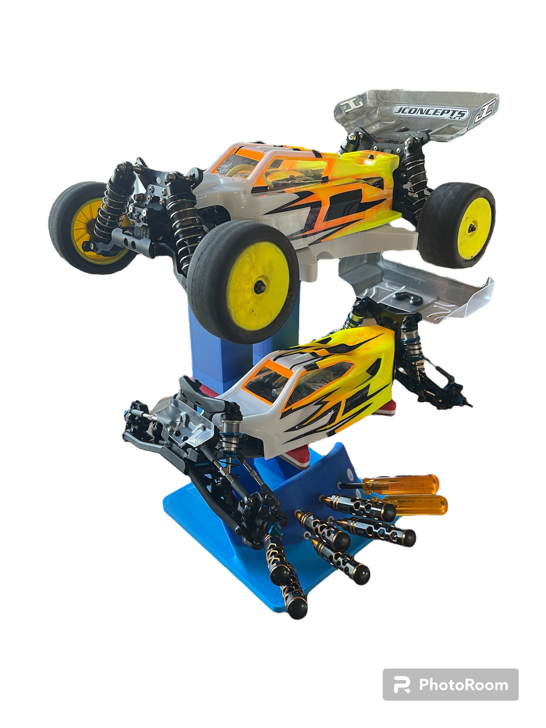 Remote Control Car Stand RC Car Display Stand: 3-tier Showcase Shelf for Radio Controlled ...