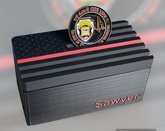 Military Branch Coin Display Box for Collectors and Veterans