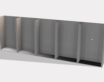 Wall Display for 1:64 NASCAR Diecast Cars - 20 Car Rack