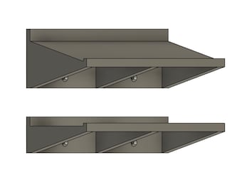 NASCAR 1:24 Die-Cast Car Display Shelf, 3D Printed, Wall Mounted, Flat or Angled