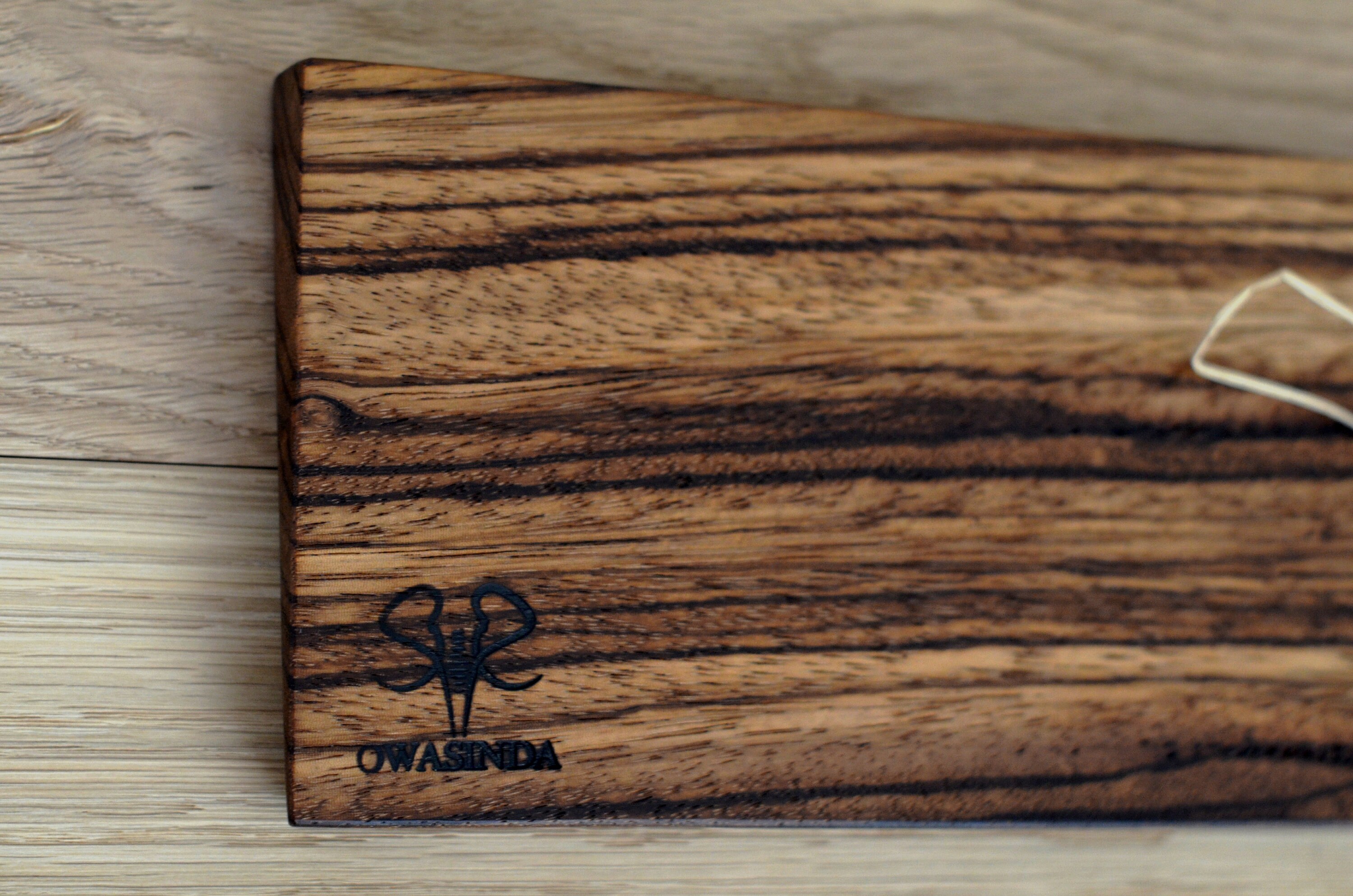 Wood Serving Board, Entrée, Apéritif, Zebrano, Zebrawood