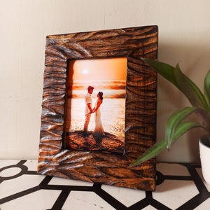 Vintage  photo frame | old style retro wooden picture frame | Rustic wooden photo frame