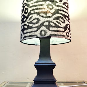 Vintage Handmade Indian Matte Black Metal Lamp Base | Rustic Industrial Table Lamp Base | Unique Artisan Lighting Fixture