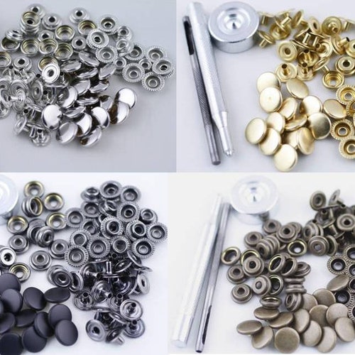 Boutons Pression PRYM Heavy Duty – Laiton, Tailles 8-10mm – Pour Couture & Vêtements