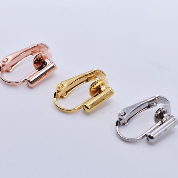 2 Pieces "U" Clip on Earring Converters From Pierced Earrings, turn any pieced earrings into clip-on