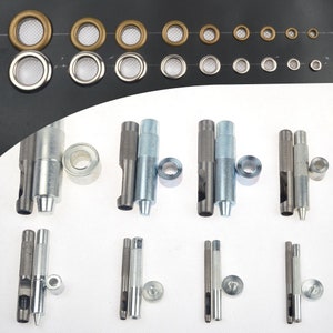 484-piece Leather Rivets Double Cap Rivet Tube Metal Rivets 3 Sizes With  Punching Pliers And 3-part Setting Tool For The Repair Of Leather Craft  Repai