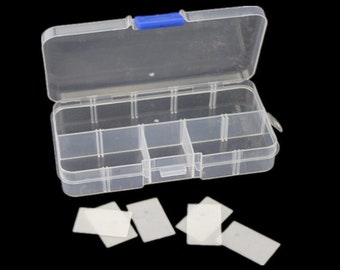 Craftline Plastic Storage Tray 10 Plastic Storage Bins with Dividers at