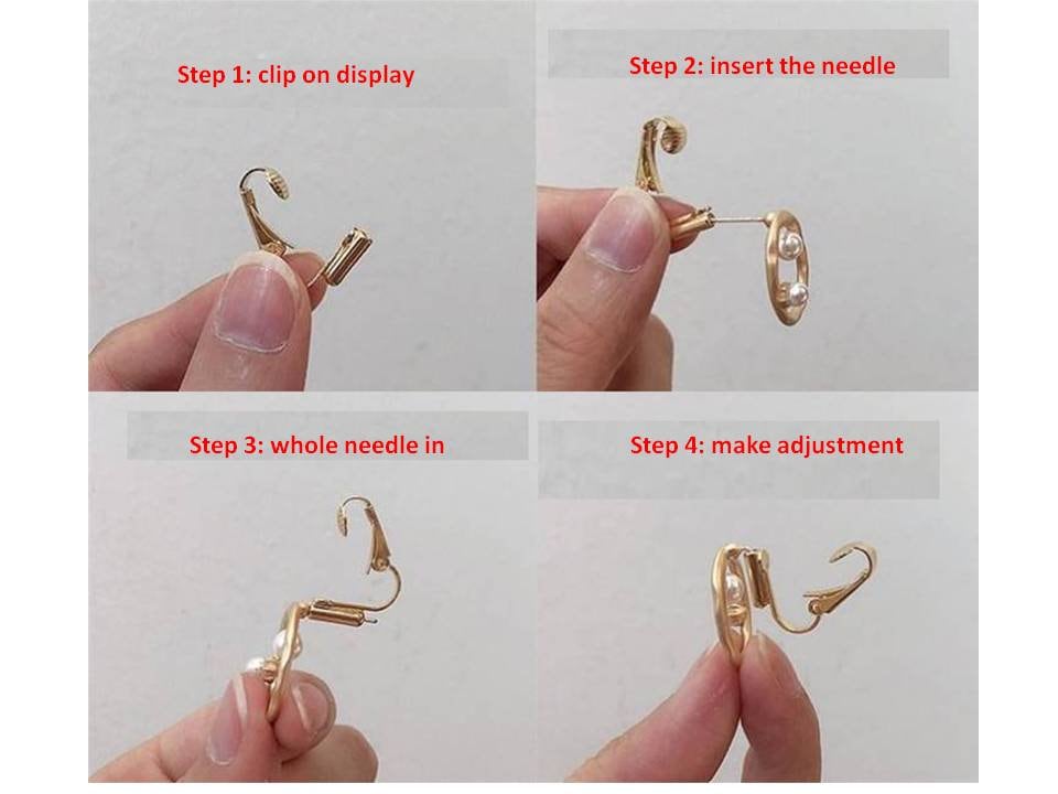 2 Pieces Screw Back Clip on Earring Converters From Pierced Etsy