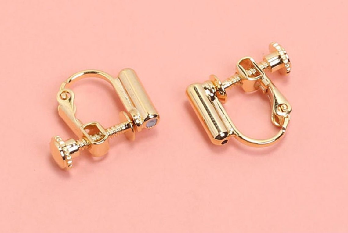 2 Pieces Screw Back Clip on Earring Converters From Pierced Etsy