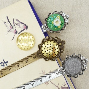 Blank Bookmark Base for Hand Embroidery/Crocheting Crafts/Antique Bookmark Ruler Base Settings for DIY Embroidery Making/Teacher&#39;s Gift