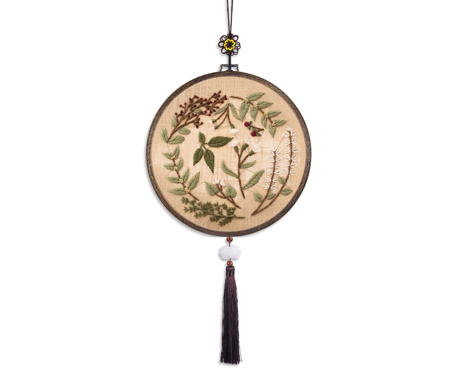 Beginner Plant Embroidery Kit Modern Hand Embroidery Etsy