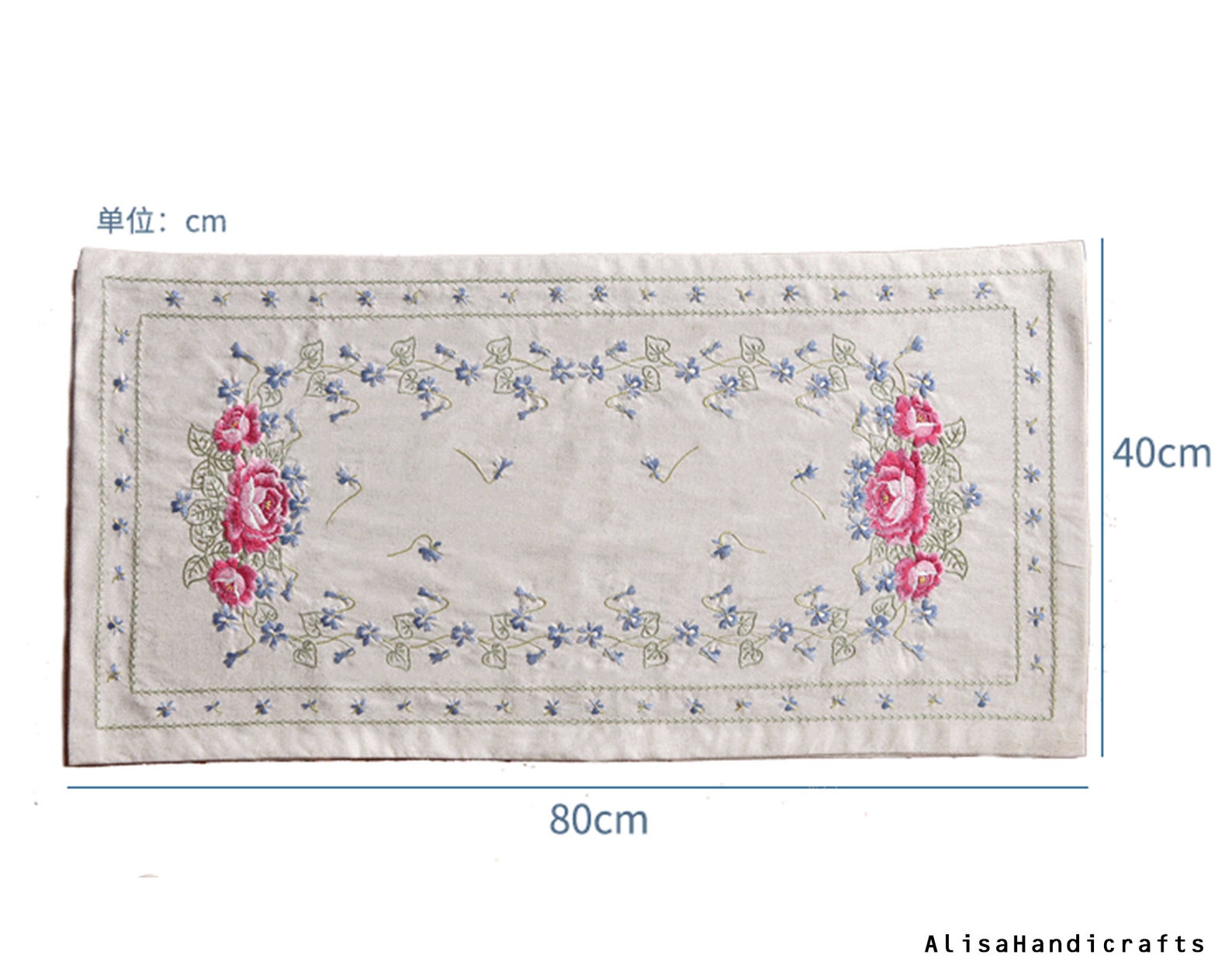 Handmade Embroidery Table Runner Kit or Finished Vintage Etsy