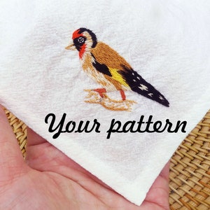 Customized Hand Embroidered Handkerchiefs, Personalized Wedding/Friendship/Anniversary Handkerchiefs, Your Words and Pattern, Unique Gift