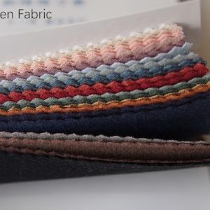 Brochure in stoffa con ricamo a 32/22 colori, tessuti in misto cotone e lino per ricamo a mano, artigianato Sashiko e cucito fai da te