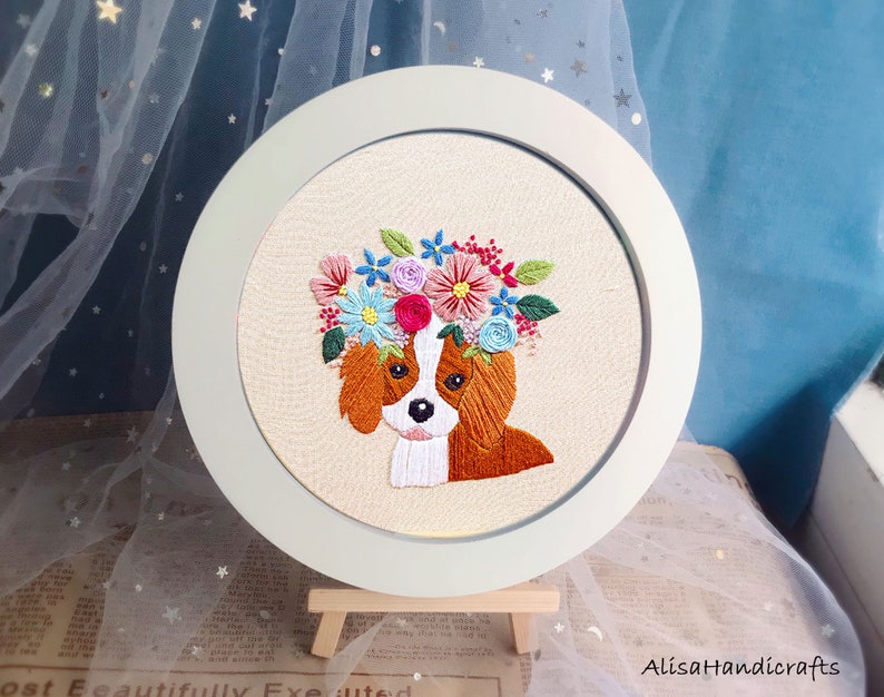 Round embroidery frame Cross Stitch Embroidery Display Frame Etsy