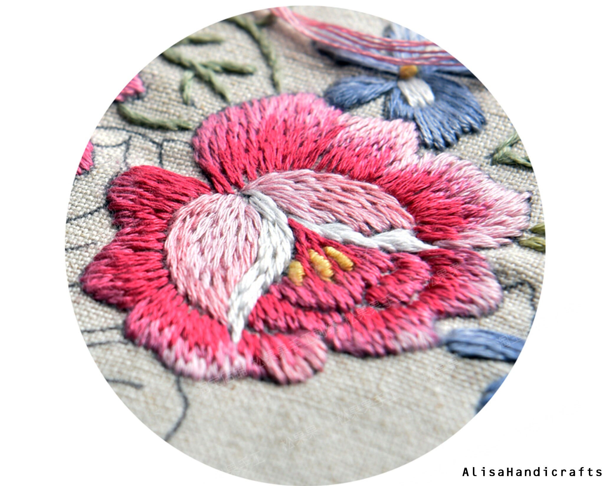 Handmade Embroidery Table Runner Kit or Finished Vintage Etsy