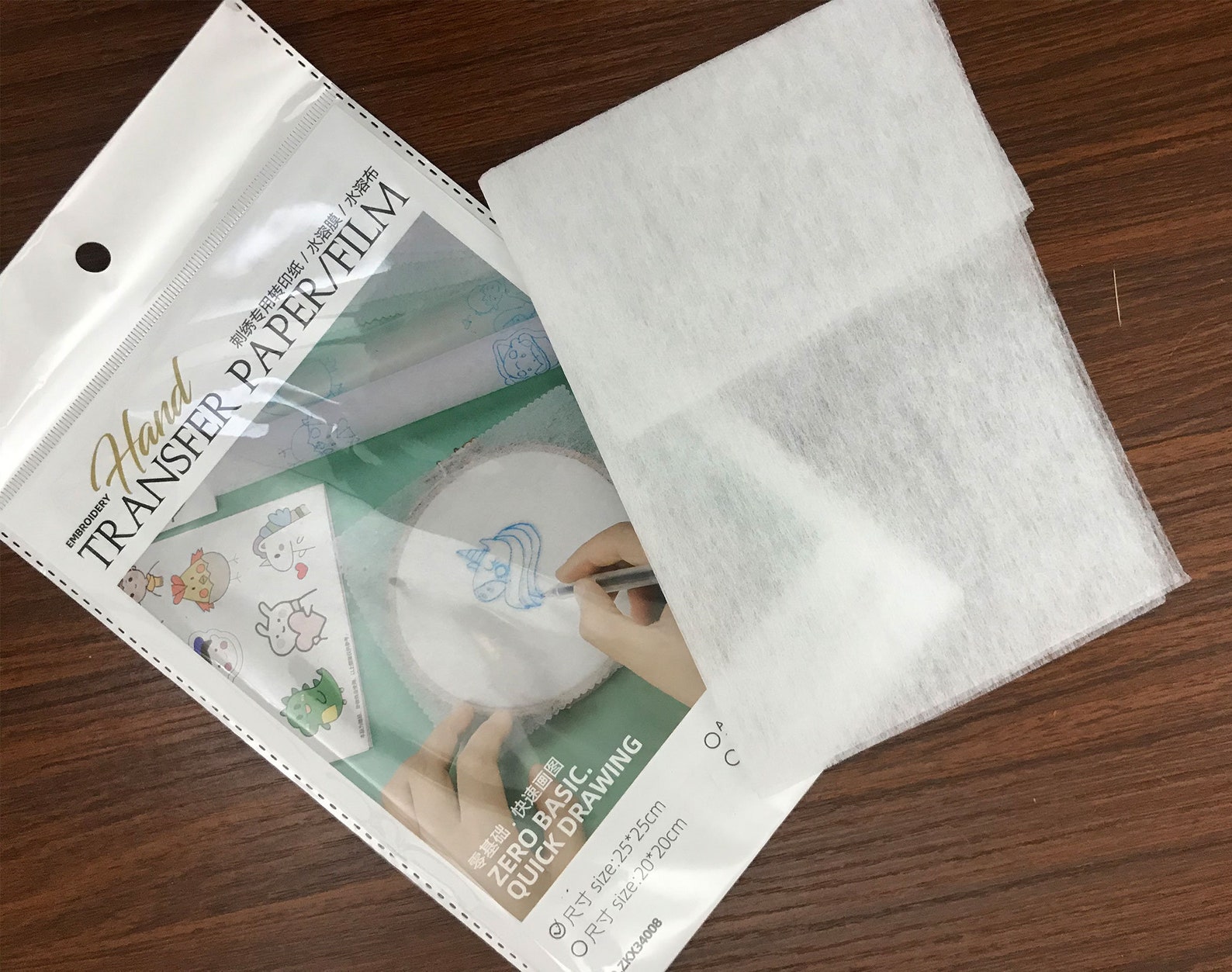 Embroidery Tracing Paper and Pen DIY Embroidery Pattern Etsy