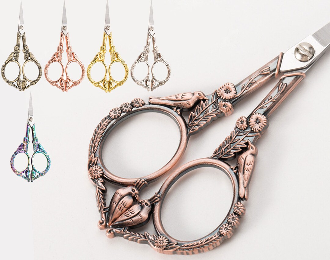 Antique Birds Scissors for Embroidery/applique/yarn/paper/thread, Vintage Small Sewing Craft
