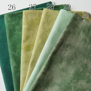 Green Hand Dyed Effect Cotton Fabric, Smudged Color Fabric for Handmade, DIY Handcraft Bag Home Decro Abstract Fabric-Width 140cm/55&quot;