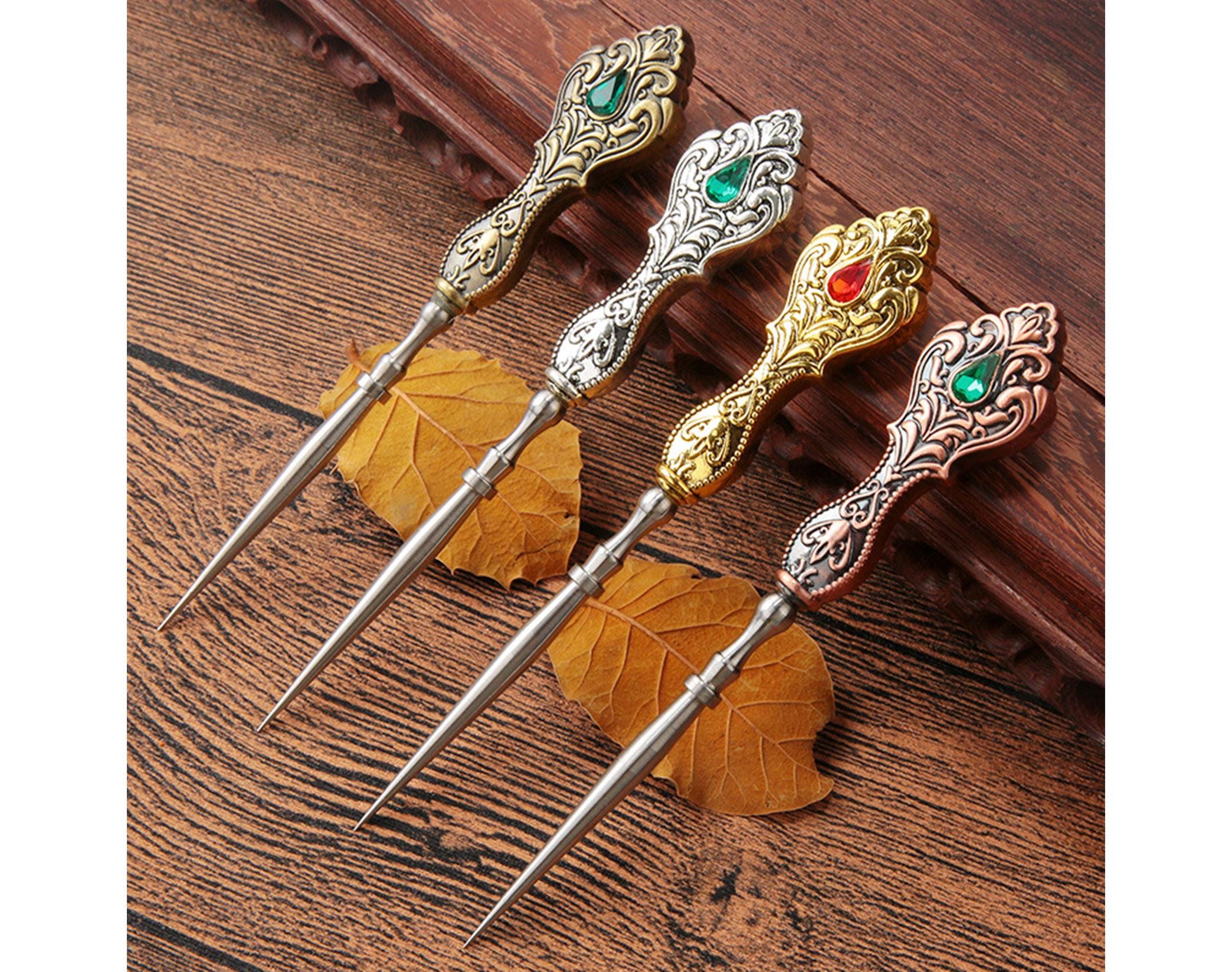 5 PCS Victorian Sewing Tool Set With Scissor Thimble,vintage