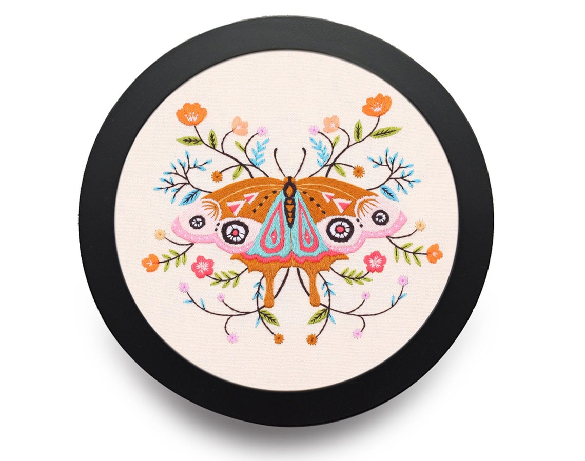 Round Embroidery Frame Cross Stitch Embroidery Display Frame Etsy