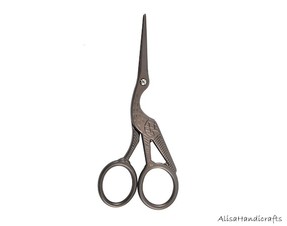 Small Scissors Handcraft Scissors, Sewing Scissors Crane / Stork