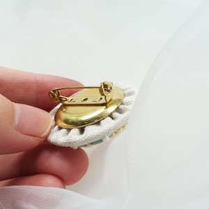 Round Brooch Base for Embroidery Jewelry Making Material, Blank Brooch ...