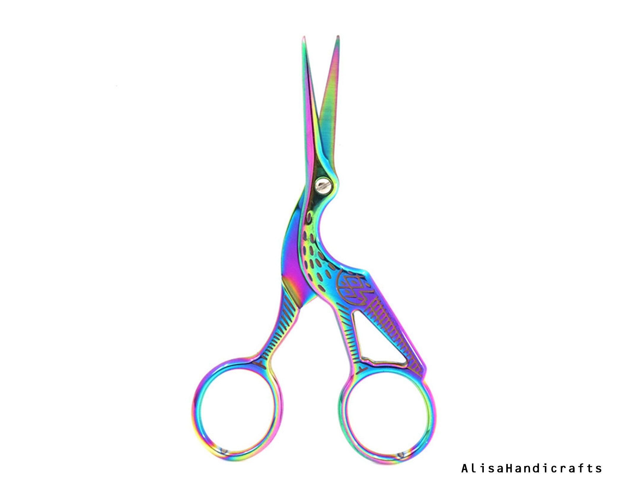 Craft Scissors, 5 Vintage style scissors, 5-colors