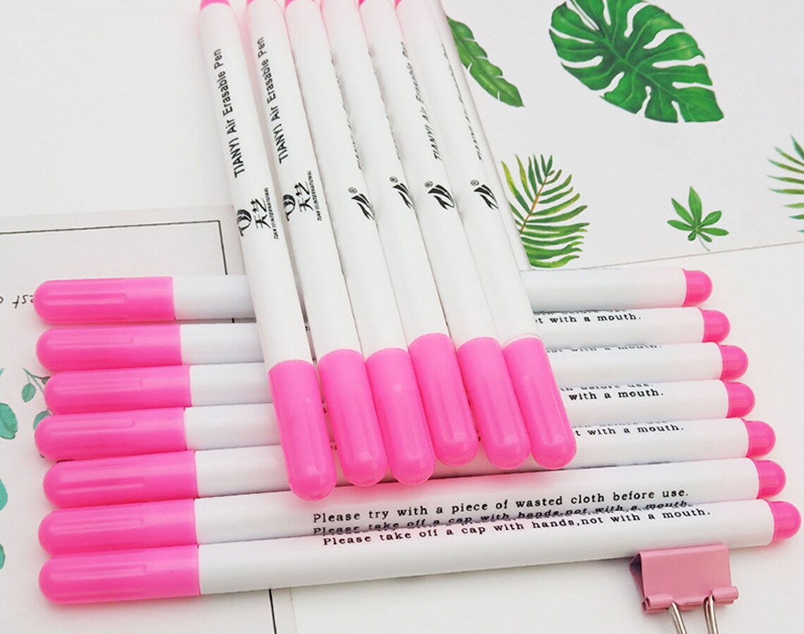 Water soluble pen embroidery pen dissolve in water pen  etsy