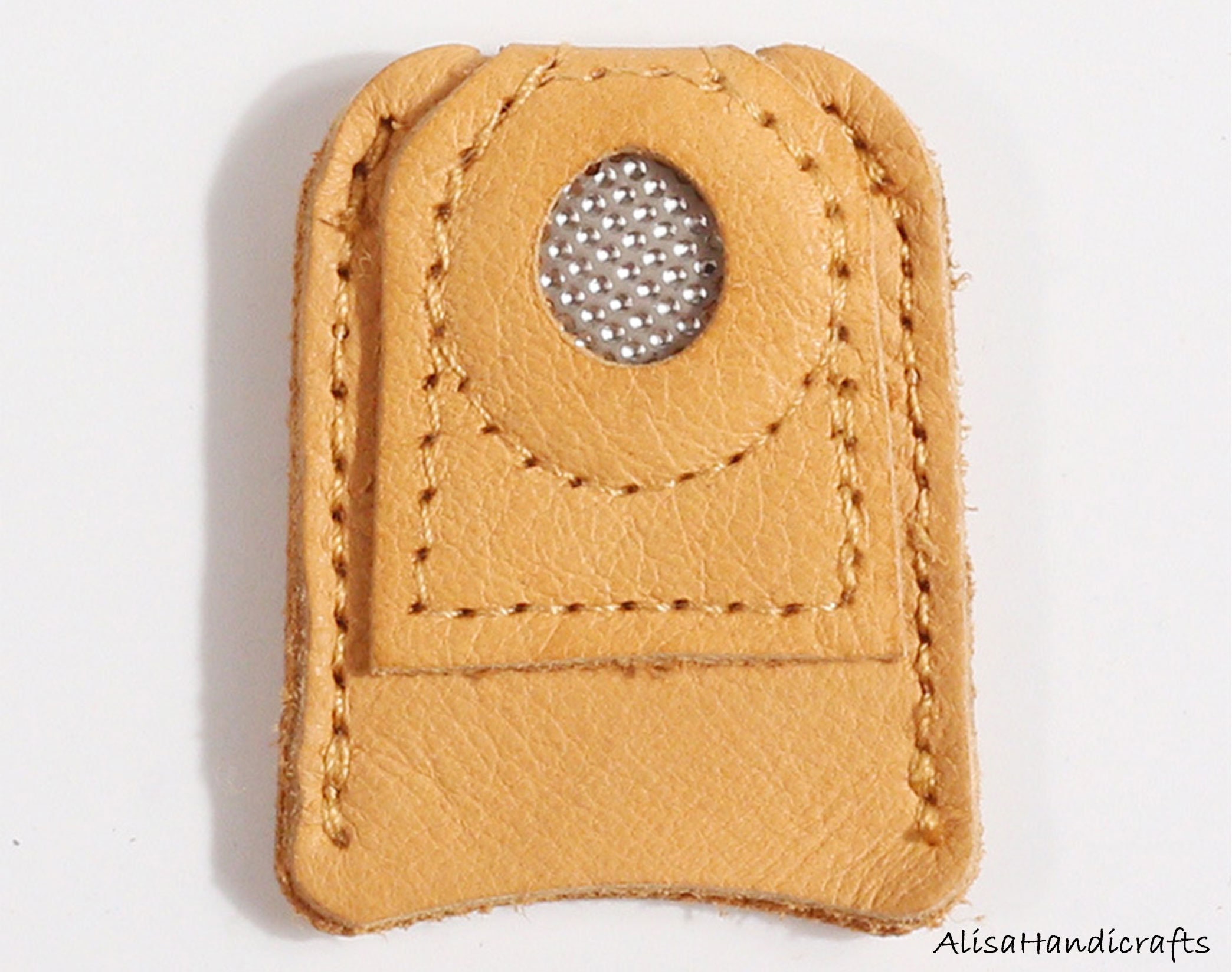 Leather Thimble Knitting Thimble Finger Protector Coin Thimble