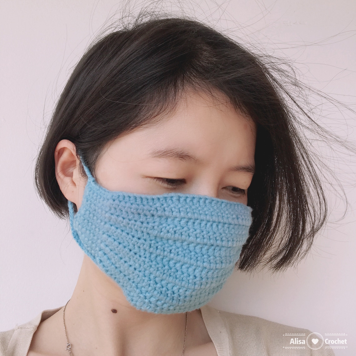 FREE PATTERN Crochet Face Mask Pattern PDF Tutorial Crochet Etsy