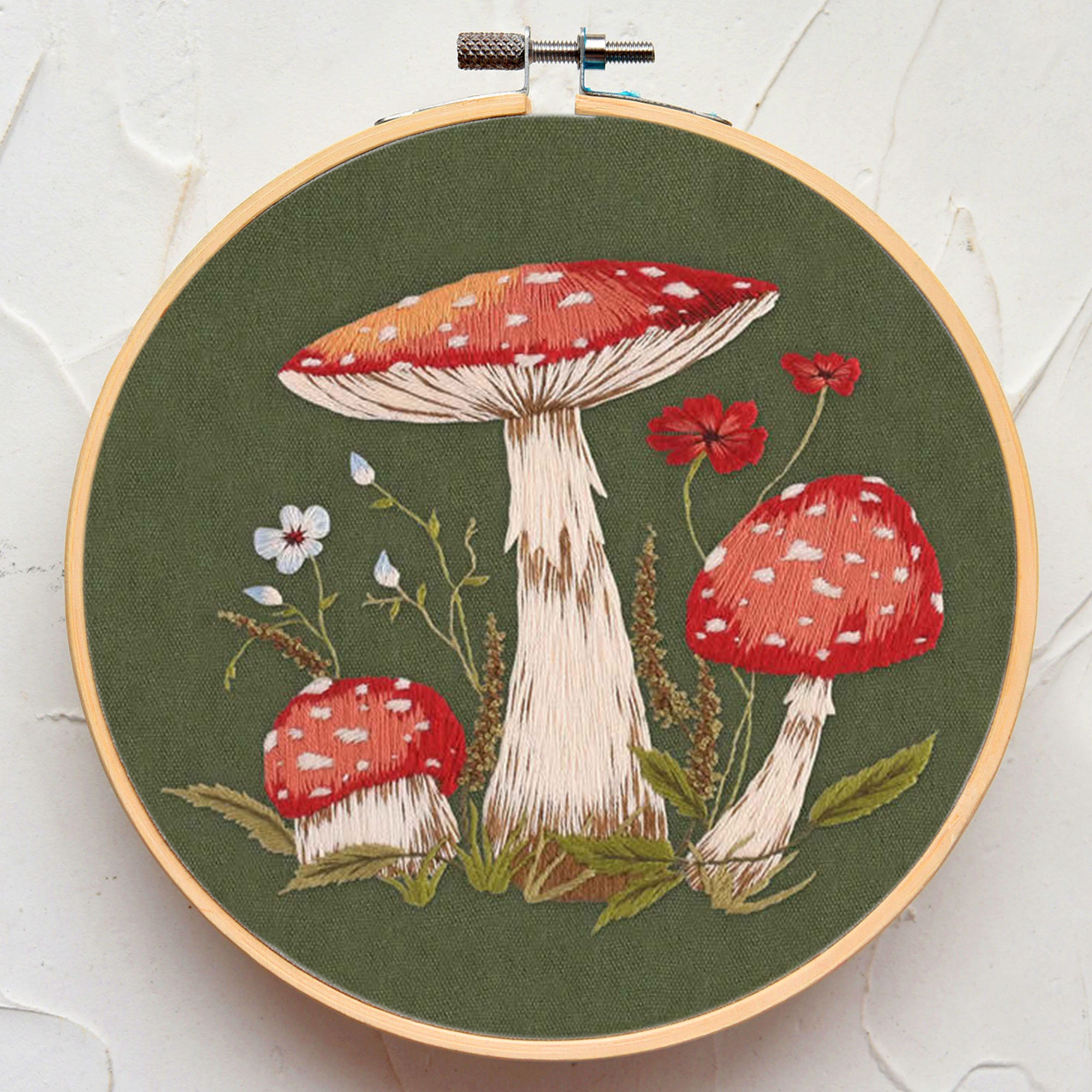 Mushroom DIY Embroidery Kit — Forest Floor Studios